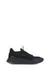 Hugo Boss Black Ttnm Evo Sneakers In Suede And Leather And Mesh With Fishbone Sole In Black