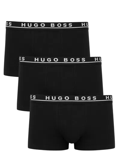 Hugo Boss Boss Black Stretch-cotton Boxer Briefs