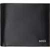 Hugo Boss Black Leather Wallet In Black