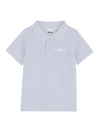 Hugo Boss Boss Polo Maniche Corte In Gray