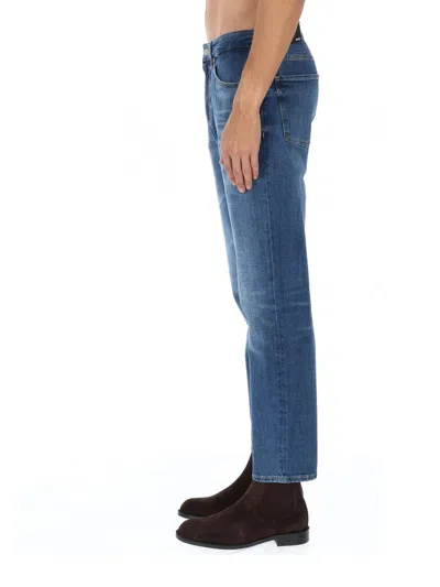 Hugo Boss Boss Blue Cotton-blend Jeans