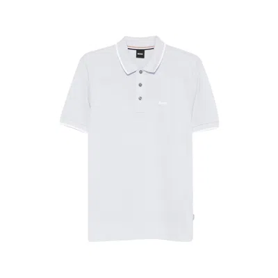 Hugo Boss Boss Blue Polo Shirts Men In White