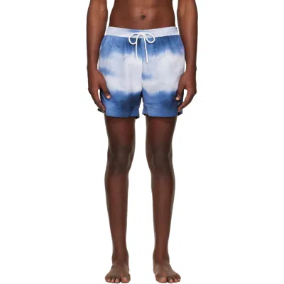 Hugo Boss Boss Blue Printed Swimming Trunks