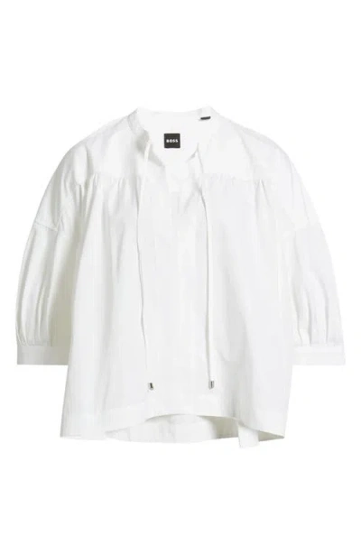 HUGO BOSS BOSS BOLLANA HIGH-LOW PULLOVER TOP