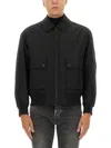 Hugo Boss Boss Bomber Jacket With Removable Lining In Black
