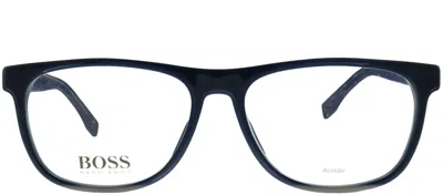 Hugo Boss Boss Boss 0985 Rectangular Eyeglasses In Blue