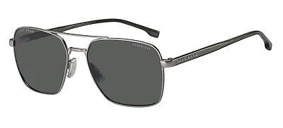 Pre-owned Hugo Boss Boss Boss 1045/s/it Matte Ruthenium/grey 58/17/145 Men Sunglasses In Gray