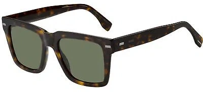 Pre-owned Hugo Boss Boss Boss 1442/s Havana/green 53/19/145 Men Sunglasses