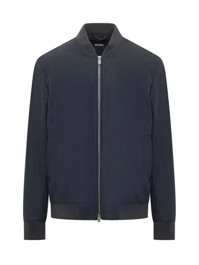 HUGO BOSS BOSS BOSS BLACK JACKET WITH ZIP CLOSURE