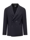 Hugo Boss Boss Boss Blue Double-breasted Jacket In Blue