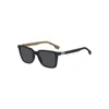Hugo Boss Grey Sport Men's Sunglasses Boss 1574/s 00wm/ir 53 In Black