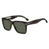 Hugo Boss Square-frame Sunglasses In Black