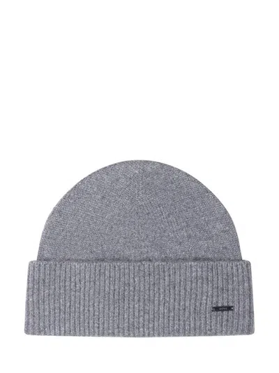 Hugo Boss Boss Boss Hat In Gray Cashmere