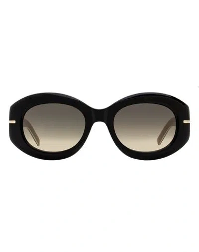 Hugo Boss Boss Boss Oval Chain B1521/n/s Sunglasses Woman Sunglasses Black Size 51 Acetate