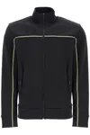 Hugo Boss Black Zip-up Tape Insert Sweatshirt