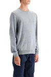Hugo Boss Leno Wool Crewneck Sweater In Grey