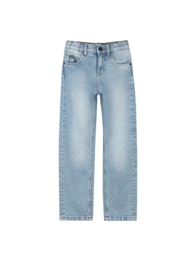 Hugo Boss Boss Boys' Comfortable Stretch Denim Jeans In Grey