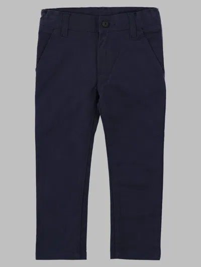 Hugo Boss Boss Boys Cotton Stretch Trousers In Blue