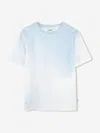 Hugo Boss Boss Boys Double B Cloud Print T-shirt In Blue