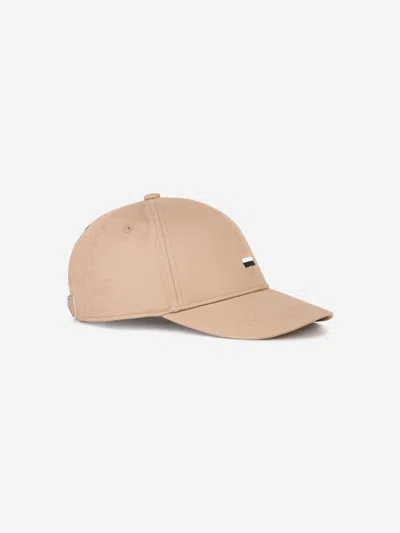 Hugo Boss Kids' Boss Boys Embroidered Logo Cap In Brown