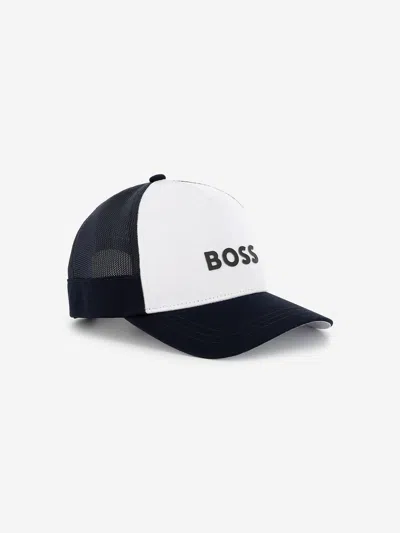 Hugo Boss Kids' Boss Boys Logo Cap In Black