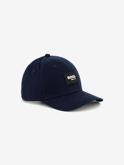Hugo Boss Kids' Boss Boys Logo Cap In Blue