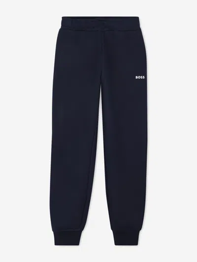 Hugo Boss Babies' Boss Boys Logo Joggers In Blue