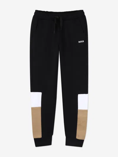 Hugo Boss Babies' Boss Boys Logo Print Joggers In Black