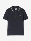Hugo Boss Boss Boys Logo Print Polo Shirt In Blue