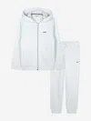 Hugo Boss Boss Boys Logo Print Tracksuit In Blue