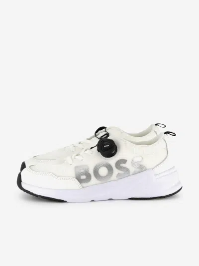 Hugo Boss Kids' Boss Boys Logo Trainers