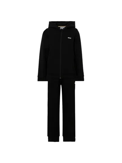 Hugo Boss Boss Pants Set With Sweatshirt In Black