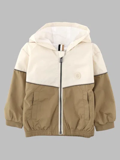 Hugo Boss Boss Boys Polyester Sports Jacket In Neutral