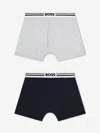 Hugo Boss Boss Boys Set Of 2 Boxer Shorts In Black