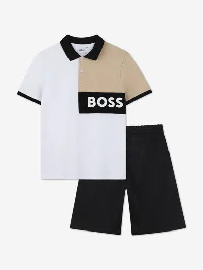 Hugo Boss Kids' Boss Boys Short Set In Black