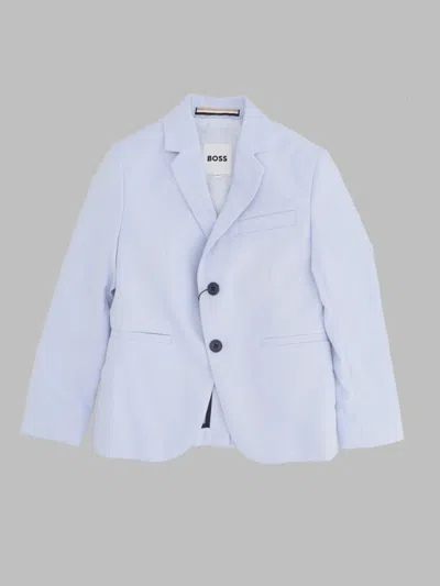 Hugo Boss Boss Boys' Stretch Blazer-style Jacket In Grey