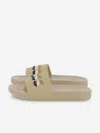 Hugo Boss Boss Boys Striped Logo Sliders In Brown