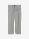 Hugo Boss Boss Boys Suit Trousers In Grey
