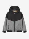 Hugo Boss Boss Boys Two-tone Windbreaker Black 10 Yrs In Black