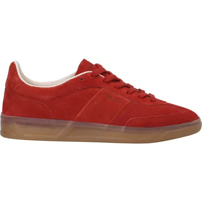Hugo Boss Boss Brenta Low Top Sneaker In Burgundy
