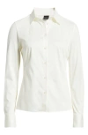 Hugo Boss Boss Bronta Tuesday Cotton Button-up Shirt In White