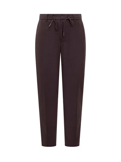 Hugo Boss Boss Brown Boss Pants With Drawstring And Zip Closure