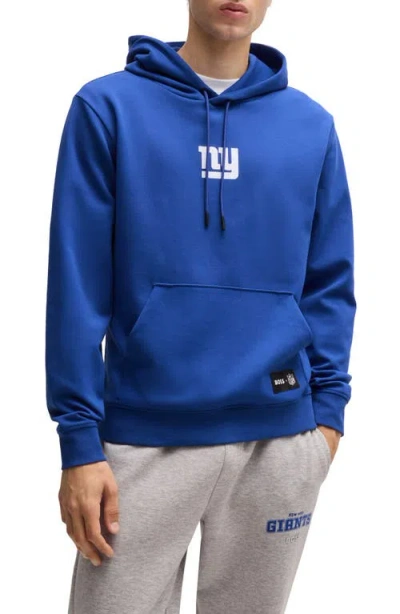 Hugo Boss Boss X Nfl Woodson Graphic Hoodie In New York Giants