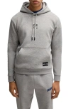 Hugo Boss X Nfl Interlock Hoodie With Special Branding In Nfl Grey