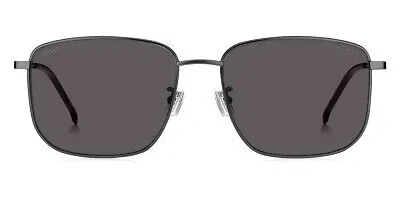 Pre-owned Hugo Boss Boss Bsh Sunglasses Matte Dark Ruthenium / Gray Polarized 100% Authentic