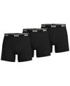 Hugo Boss Boss Underwear 3 Pack Long Boxer Briefs In Black