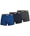 Hugo Boss Boss Underwear 3 Pack Trunks In Blue