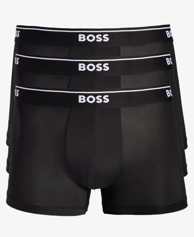 Hugo Boss Boss By  Men's 3-pk. Logo Waistband Trunks