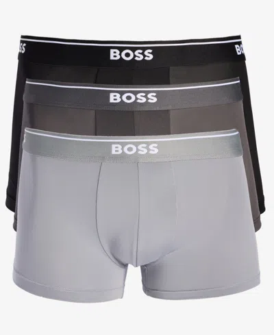 Hugo Boss Boss By  Men's 3-pk. Logo Waistband Trunks