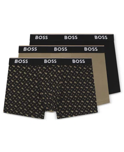 HUGO BOSS BOSS BY HUGO BOSS MEN'S 3-PACK POWER TRUNK UNDERWEAR